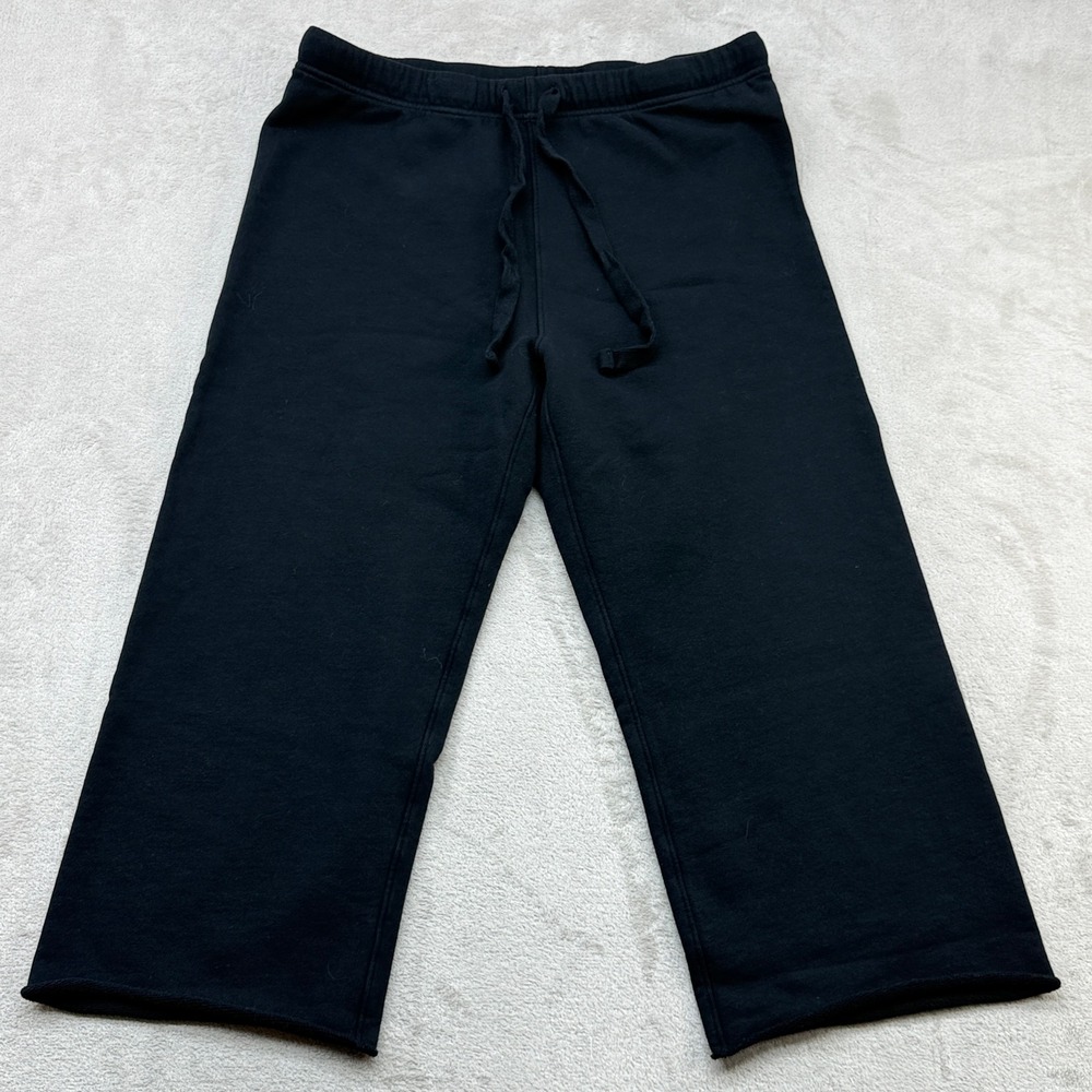 Frank & Eileen Catherine Favorite Sweatpant Women XL Black Wide Leg Quiet Luxury